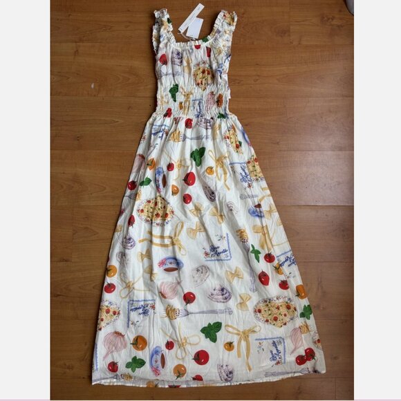 Lisa Says Gah Annie Buon Appetito Maxi Dress Womens M NWT - Picture 7 of 9